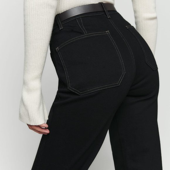 Reformation Black High Rise Women Jeans - Picture 2 of 5
